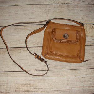 Brighton Leather Organizer Crossbody Bag